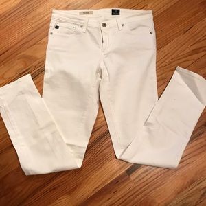 AG Sz27 White Stilt Jeans